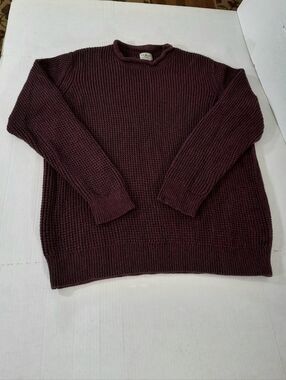 LL Bean Organic Cotton Rollneck Waffle Sweater